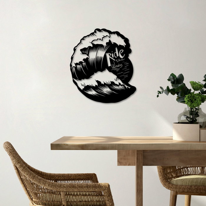Wallity Ride The Waves Escultura de pared
